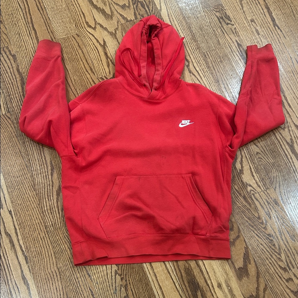 Nike Bright Red Pullover Hoodie